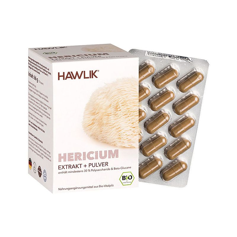 HAWLIK Bio Hericium Extrakt + Pulver 120